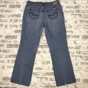 Levi's Signature Series Jeans 12 Women Boot Cut 30x28 Blue Mid Rise Light Wash